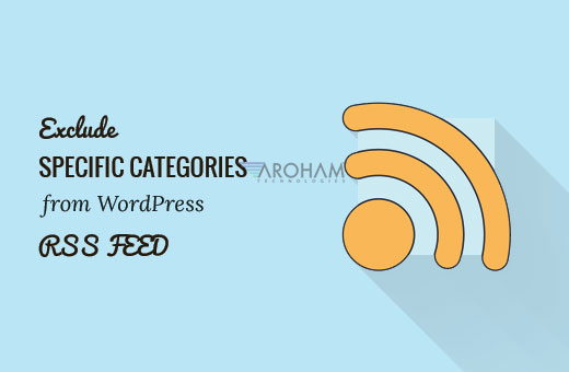 exclude category exclude specific category RSS feed feed