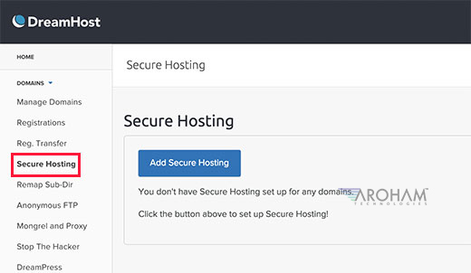 Secure Hosting